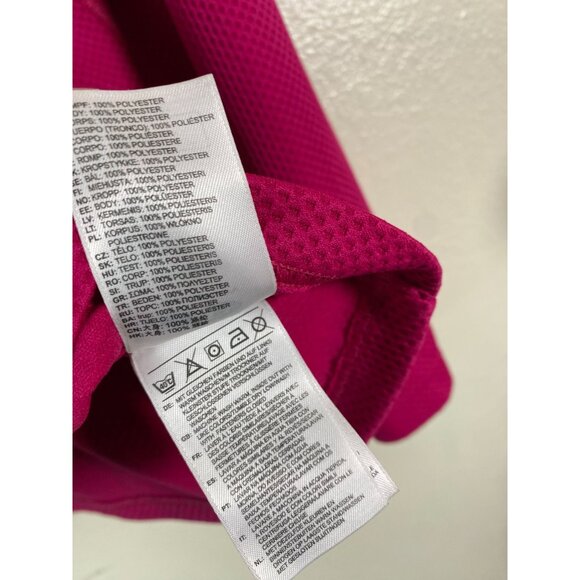 Salomon Pink Womens 1/4 Zip Long Sleeve Top Size Large Magenta Outdoor Mockneck - Picture 7 of 16